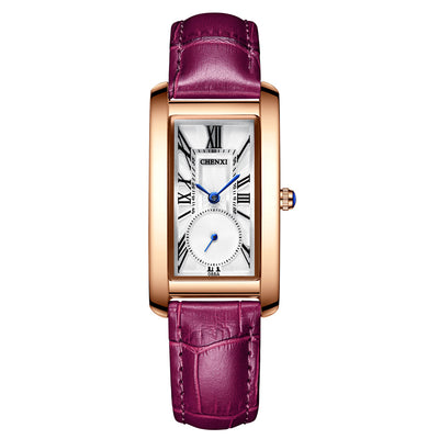 Reloj New Luxury Women Watch Leather Waterproof Rectangle Watch For Women - Ashar Store