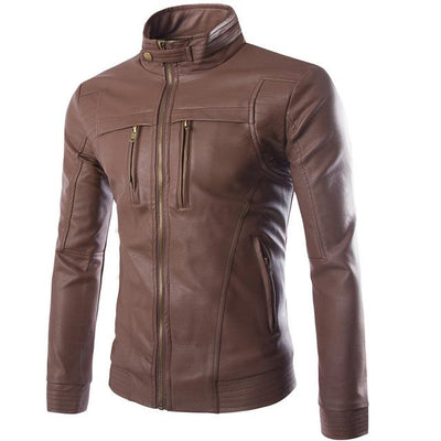 Striven Mens Leather Jacket - Ashar Store
